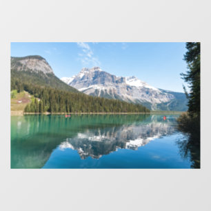 Kanu auf dem berühmten Emerald Lake - Yoho NP, Kan Fensteraufkleber