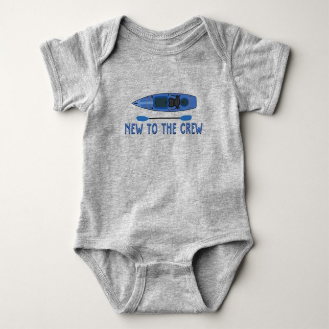 Kanu Baby Neu in der Crew Kayaking Baby Strampler (Vorderseite)