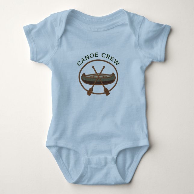 Kanu-Crew-Canoeing Logo Baby Strampler (Vorderseite)