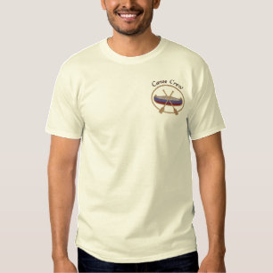 Kanu-Crew-Canoeing Wasser-Sport Besticktes T-Shirt