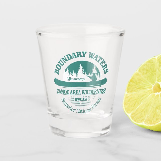 Kanubereich für Binnengewässer Schnapsglas (Vorderseite)