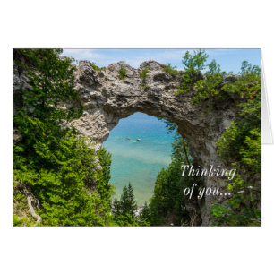 Kanufahren am Arch Rock Denken Sie an Ihre Karte