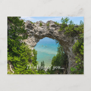Kanufahren am Arch Rock Postkarte