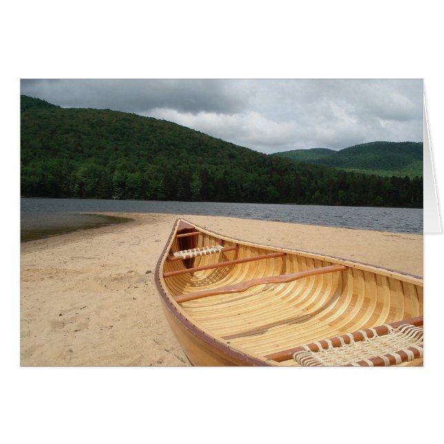 Kanufahren auf der Strandblank-Karte (Vorderseite (Horizontal))