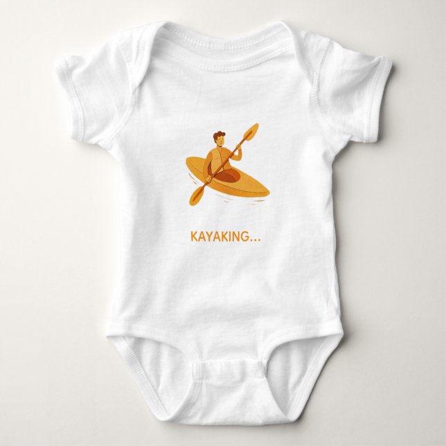 Kanufahren Baby Strampler (Vorderseite)