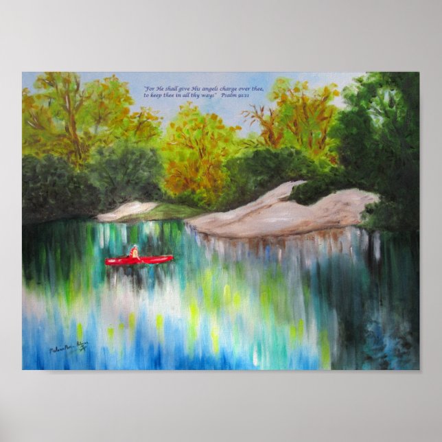 Kanufahren entlang des Withlacochee River Poster (Vorne)
