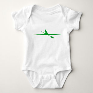 Kanufahren - grün baby strampler