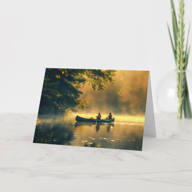 Kanufahren in einem Fluss (Vorderseite)