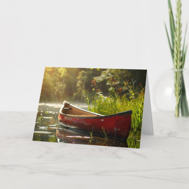 Kanufahren in einem Fluss (Vorderseite)