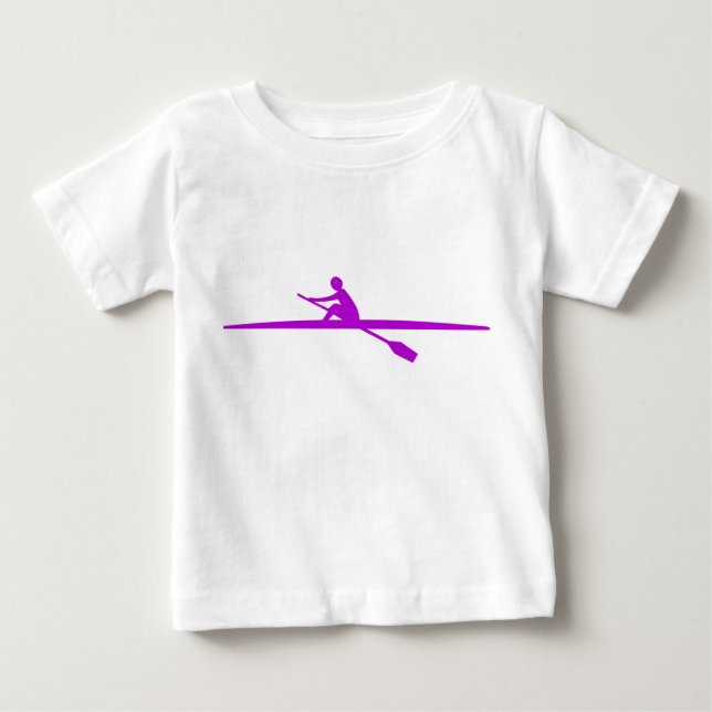 Kanufahren - Lila Baby T-shirt (Vorderseite)