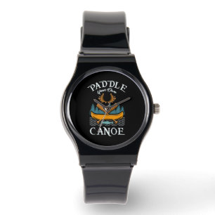 Kanufahren - Paddeln Sie Ihre eigene Kanufahrt Armbanduhr