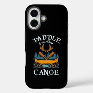 Kanufahren - Paddeln Sie Ihre eigene Kanufahrt iPhone 16 Hülle