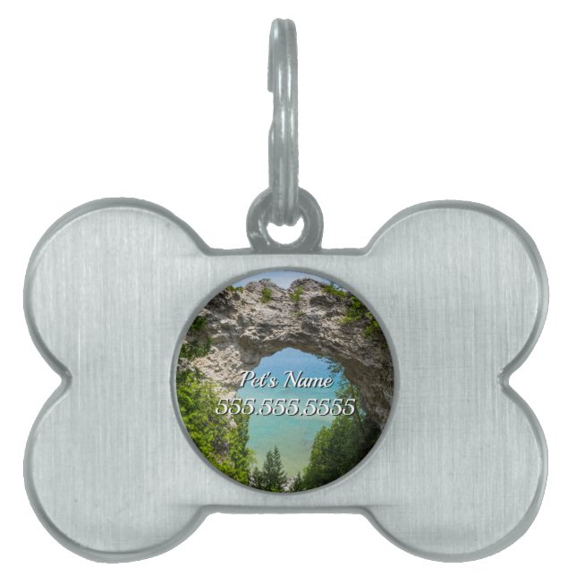 Kanufahrt auf der Arch Rock Pet ID-Markierung Tiermarke (Vorderseite)
