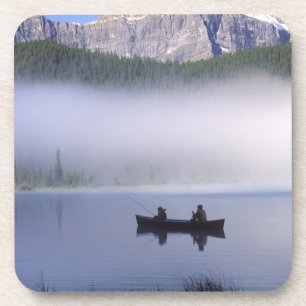 Kanufischen am Waterfowl Lake, Banff National Untersetzer