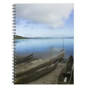 Kanus am Strand, Antananarivo, Madagaskar Notizblock