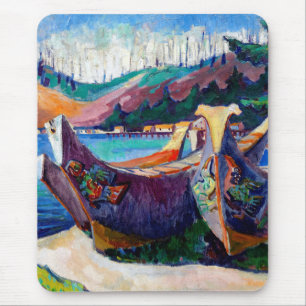 Kanus der traditionellen kanadischen Emily Carr-Ma Mousepad