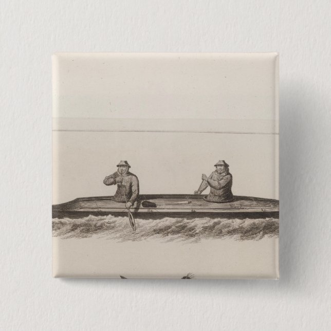 Kanus, Oonalashka, Alaska Button (Vorderseite)