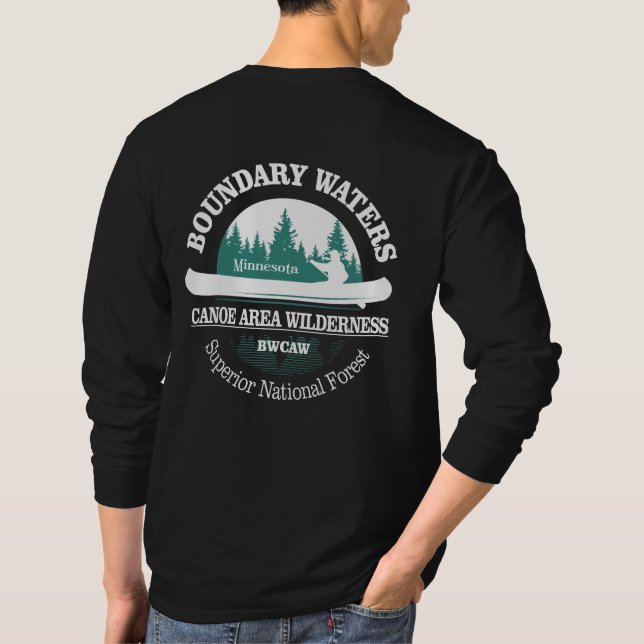 Kanuwanderweg Wildnis T-Shirt (Rückseite)