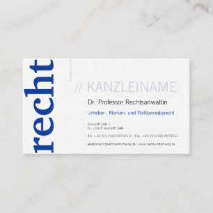Kanzleramtsbesuchskarte blau visitenkarte