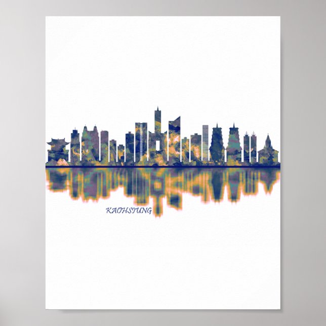 Kaohsiung City Skyline Poster (Vorne)