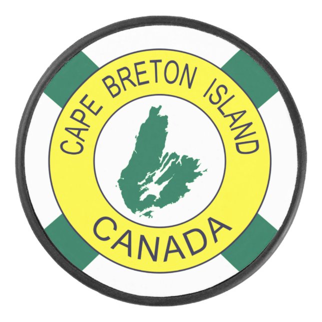 Kap-Breton-Insel-Flagge (inoffiziell), Nova Scotia Eishockey Puck (Vorderseite)
