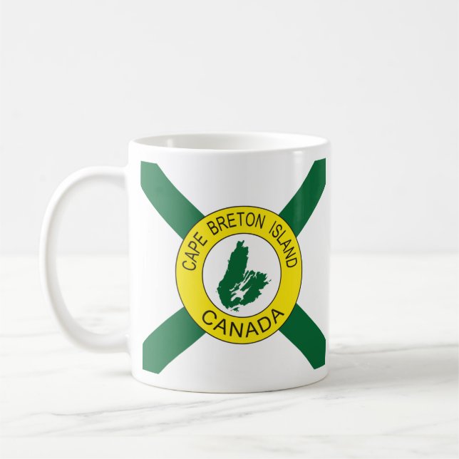 Kap-Breton-Insel-Flagge (inoffiziell), Nova Scotia Kaffeetasse (Links)