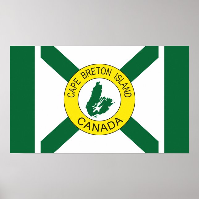 Kap-Breton-Insel-Flagge (inoffiziell), Nova Scotia Poster (Vorne)