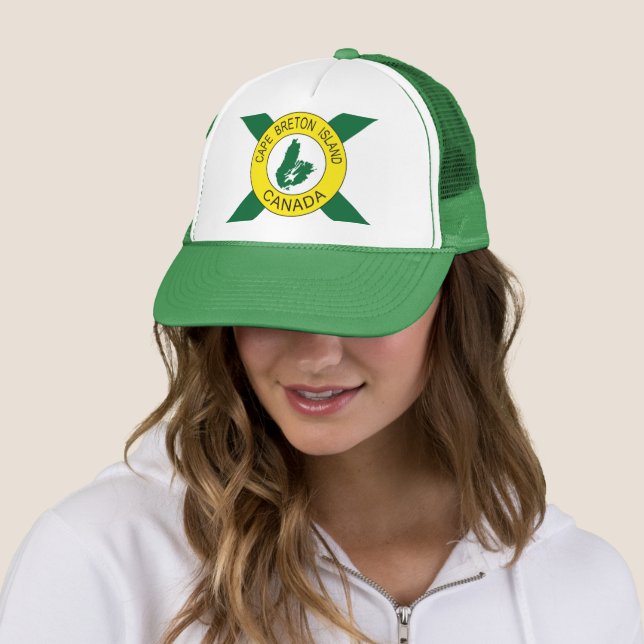 Kap-Breton-Insel-Flagge (inoffiziell), Nova Scotia Truckerkappe (Beispiel)