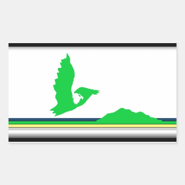 Kap-Breton-Insel-Flagge (Kanada - Nova Scotia) Rechteckiger Aufkleber (Vorderseite)