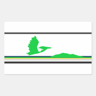 Kap-Breton-Insel-Flagge (Kanada - Nova Scotia) Rechteckiger Aufkleber