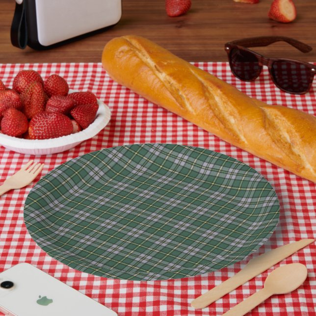 Kap Breton Provincial Tartan Pappteller (Picknick)