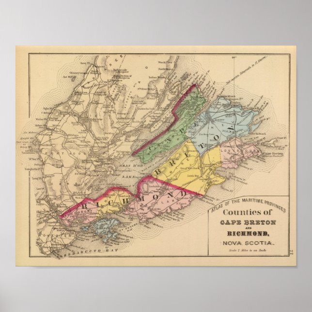 Kap Breton, Richmond Landkreises, NS Poster (Vorne)