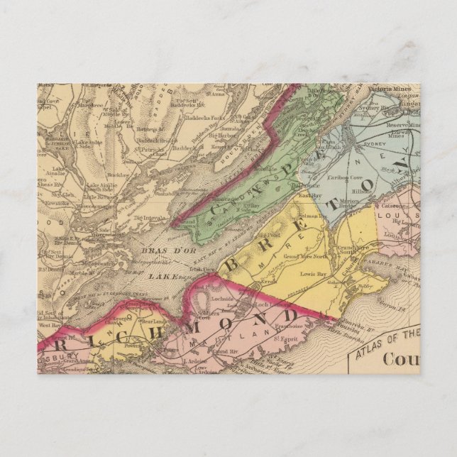 Kap Breton, Richmond Landkreises, NS Postkarte (Vorderseite)