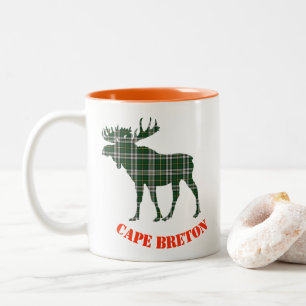 Kap bretonische Tartanelch-Kaffeetasse Zweifarbige Tasse