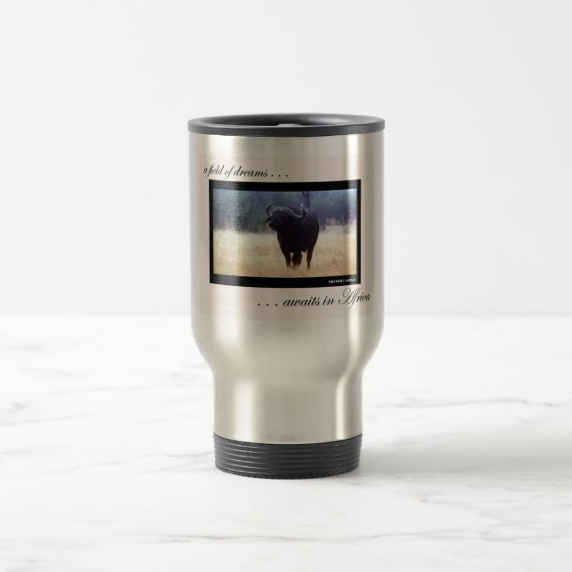 Kap-Büffel-Reise-Tasse Reisebecher (Mittel)