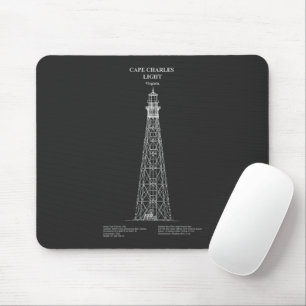 Kap Charles Lighthouse - Virginia - PD Mousepad