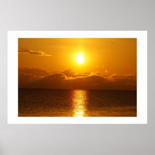 Kap-Charles-Sonnenuntergang Poster