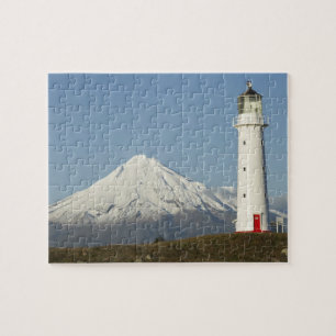 Kap Egmont Leuchtturm und Mt Taranaki / Mt
