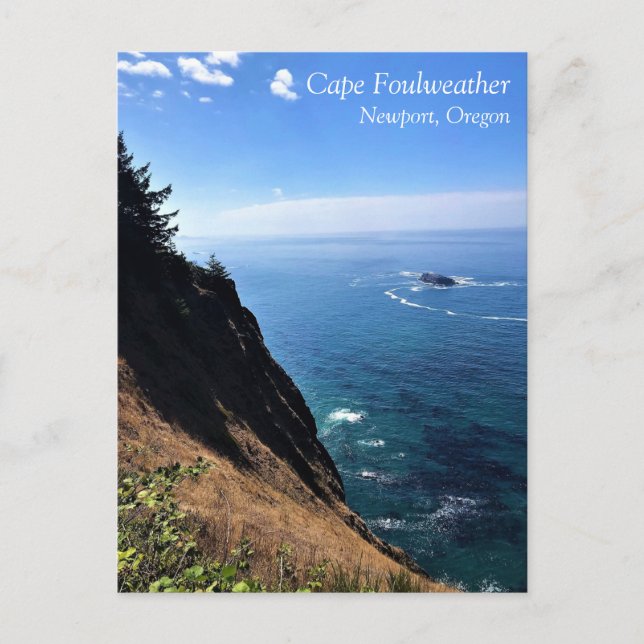 Kap Foulweather, Newport, Oregon Postkarte (Vorderseite)