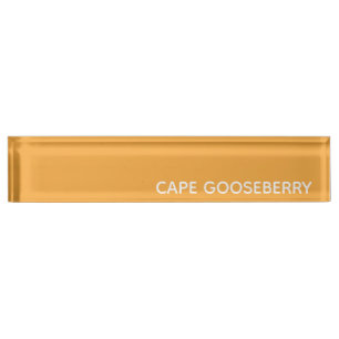 Kap-Goldbeere Gelb Farbname Namensplakette