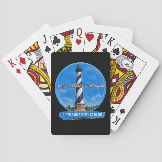 Kap Hatteras Leuchtturm Außenbänke N.C. Spielkarten (Rückseite)