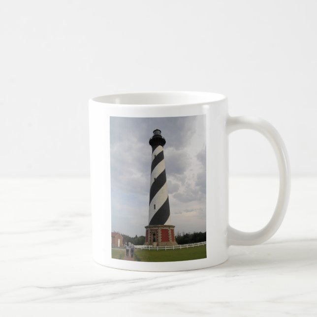 Kap Hatteras Leuchtturm, äußere Banken, NC Kaffeetasse (Rechts)