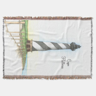 Kap Hatteras Leuchtturm gesponnene Wurfs-Decke Decke