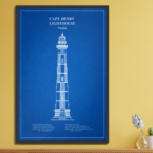 Kap Henry Lighthouse - Virginia - AD Fotodruck