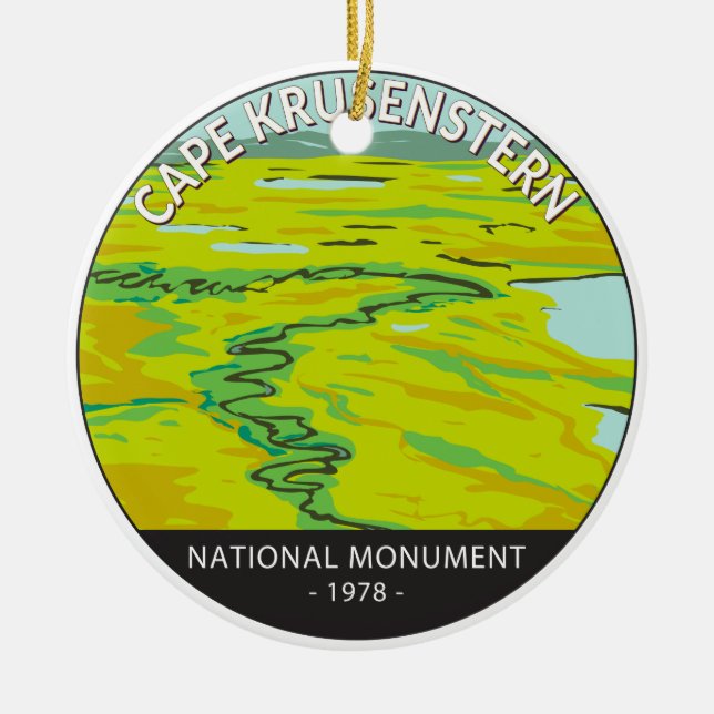 Kap Krusenstern Nationalmuseum Tundra Keramik Ornament (Vorne)