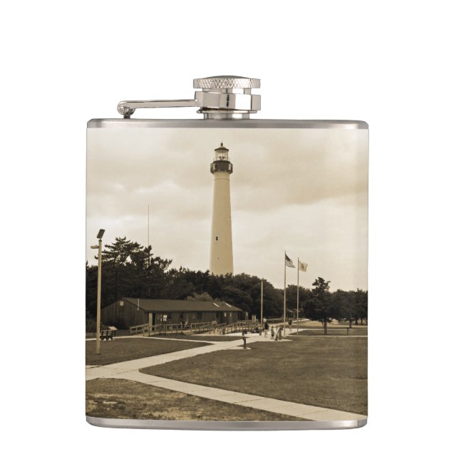 Kap-Mai-Leuchtturm Flachmann (Vorderseite)