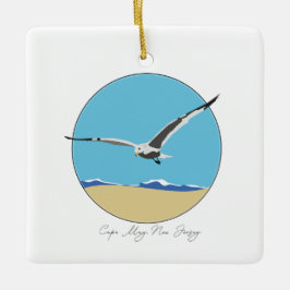 Kap Mai, New Jersey Sea Gull am Strand Keramikornament
