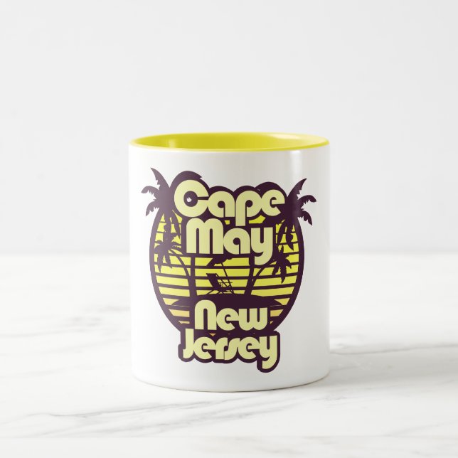 Kap Mai, New Jersey Zweifarbige Tasse (Mittel)
