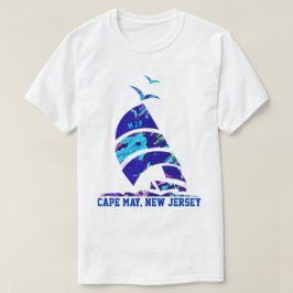 Kap Mai, NJ Sailboat Vacation T-Shirt