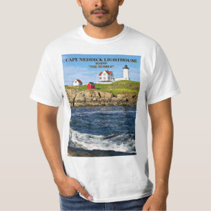 Kap Neddick, "der Klumpen-" Leuchtturm-T - Shirt